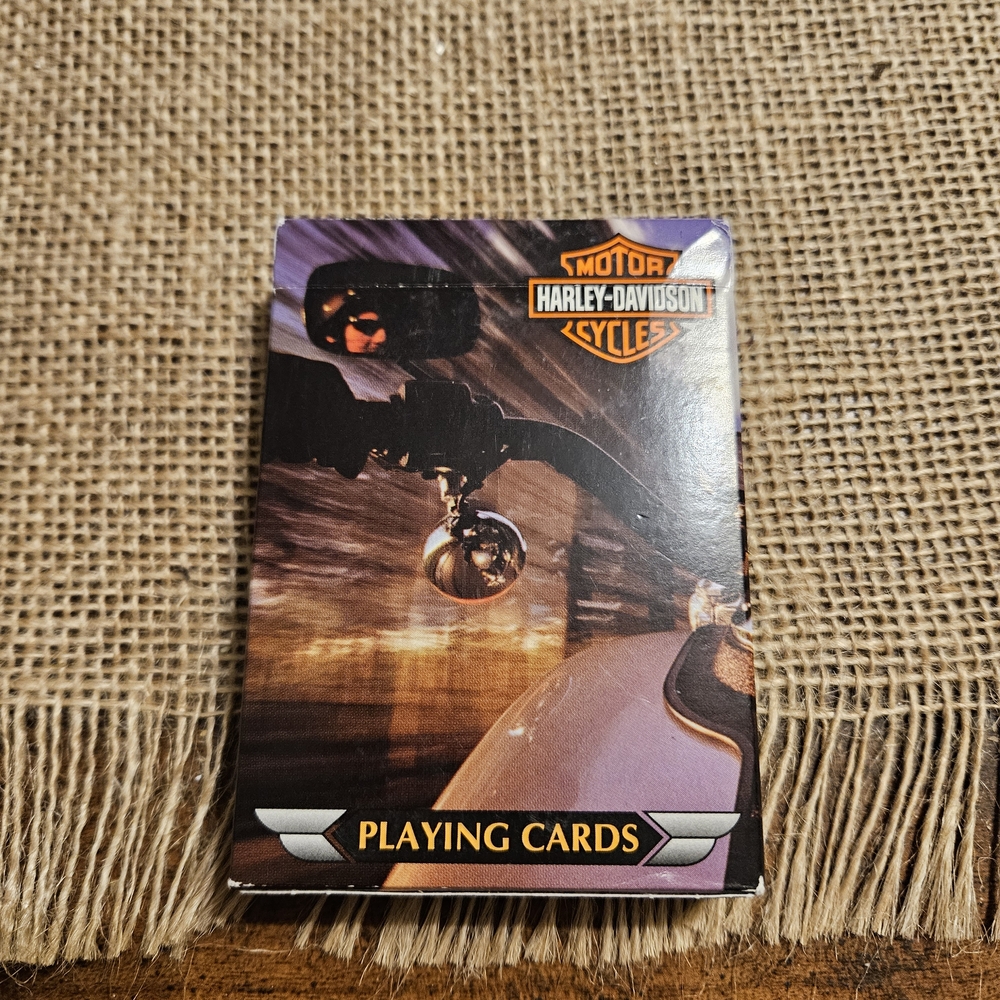 Harley-Davidson Black and Orange Card Game